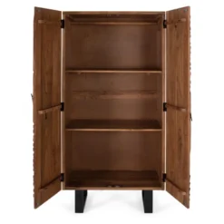 Armoire fer marron - iris décoration