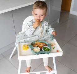 Assiette à compartiments ventousée