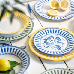 Assiette creuse napoli 22 cm Jaune