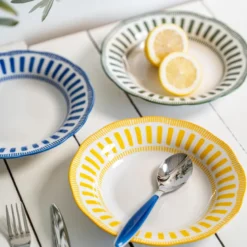 Assiette creuse napoli 22 cm Jaune