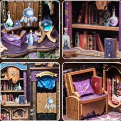 Astrology bookshop - maquette booknook serre-livre