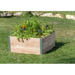 Bac bois douglas design 80x75xh36cm