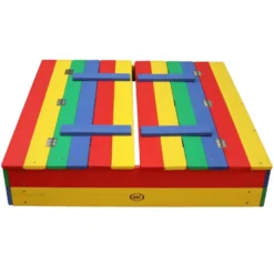 Bac à sable en bois multicolor avec cou