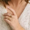 Bague ajustable petits cœurs - juliette
