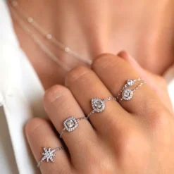 Bague chaine éclat
