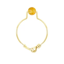 Bague citrine & or 14k gold-filled (50)