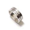 Bague en argent méditation pour homme 63