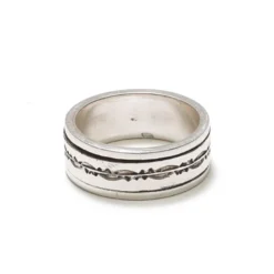 Bague en argent méditation pour homme 63