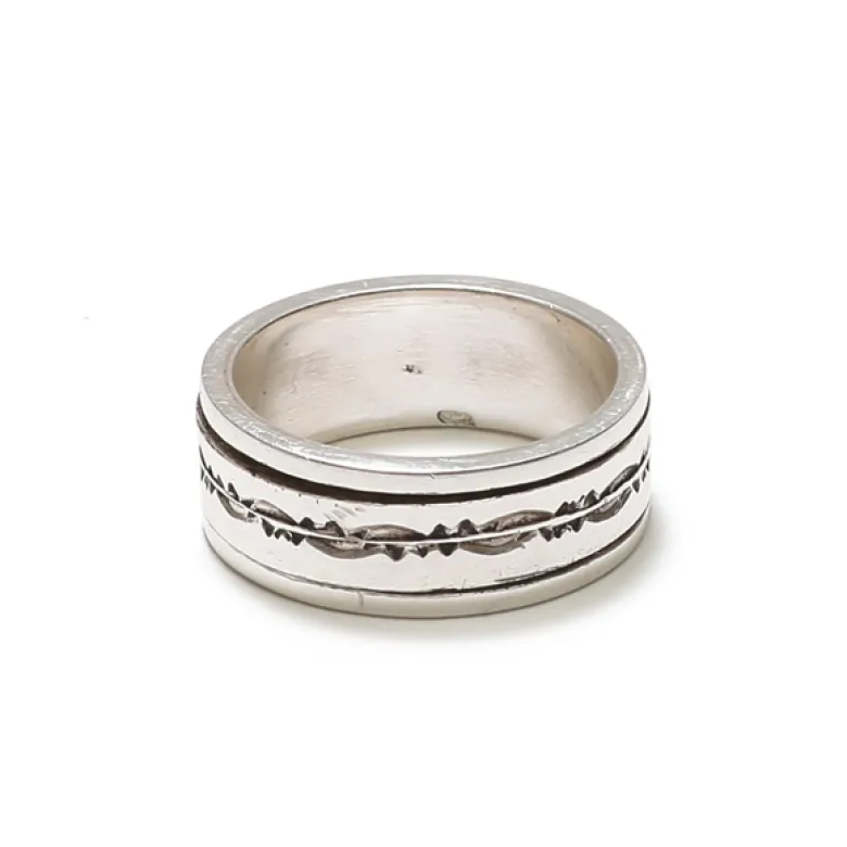 Bague en argent méditation pour homme 65
