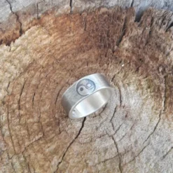 Bague ethnique yin yang taille 48