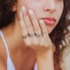 Bague ethnique yin yang taille 58