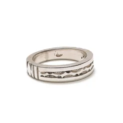 Bague fine en argent pour homme 64