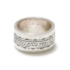 Bague large en argent pour homme 65
