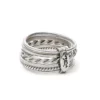 Bague 6 rangs en argent 54