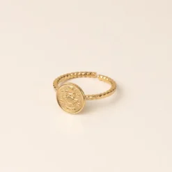 Bague réglable astro doré - cancer