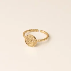 Bague réglable astro doré - capricorne