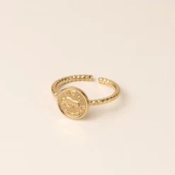 Bague réglable astro doré - taureau
