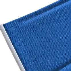 Bain de soleil barbados en textilène bleu - aluminium blanc
