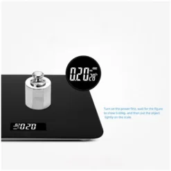 Balance corporelle rechargeable et thermometre d'ambiance herzberg hg04272