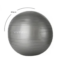 Ballon de yoga - 65 cm - gris
