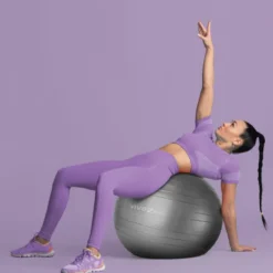 Ballon de yoga - 65 cm - gris