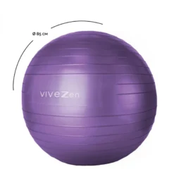 Ballon de yoga - 85 cm - violet
