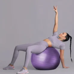 Ballon de yoga - 85 cm - violet