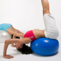 Ballon yoga, gym et pilates - bleu 65cm