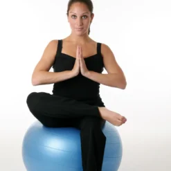 Ballon yoga, gym et pilates - bleu 65cm