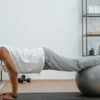Ballon yoga, gym et pilates - gris 55cm