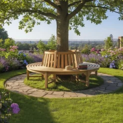 Banc circulaire teck westminster