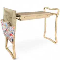Banc de jardinage 2 en 1 pliable en métal