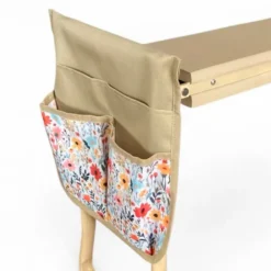 Banc de jardinage 2 en 1 pliable en métal