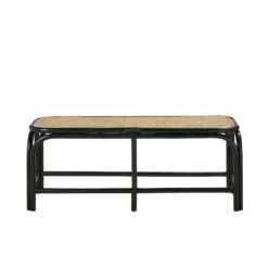 Banc en rotin et cannage