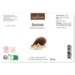 Baobab - huile végétale bio 50ml
