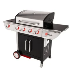 Barbecue au gaz manhattan 450gpi - 4 brûleurs + réchaud 14kw