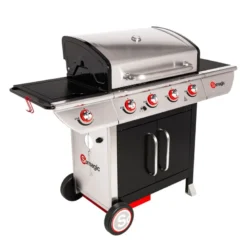 Barbecue au gaz manhattan 450gpi - 4 brûleurs + réchaud 14kw