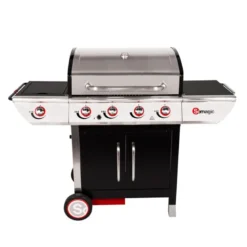 Barbecue au gaz manhattan 450gpi - 4 brûleurs + réchaud 14kw