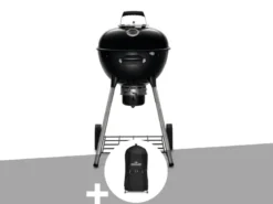 Barbecue à charbon charcoal kettle premium 47 cm + housse de protection - napole