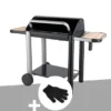 Barbecue charbon vulcano 3000 + gant de protection - somagic