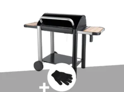 Barbecue charbon vulcano 3000 + gant de protection - somagic