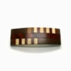 Barrettes marqueterie en bois