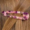 Barrette triangle - pink