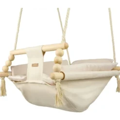 Bascule pour bébé couleur crème