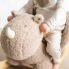 Bascule teddy le rhinocéros taupe