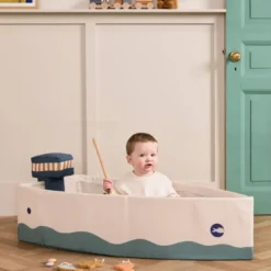Bateau en toile avec kit de pêche kid's hub