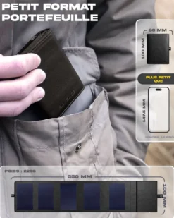 Batterie solaire 4000mah légère