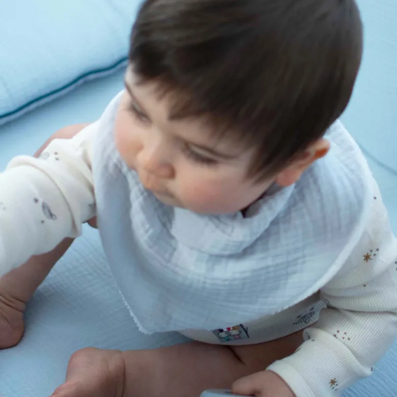 Bavoir bandana coton sidonia