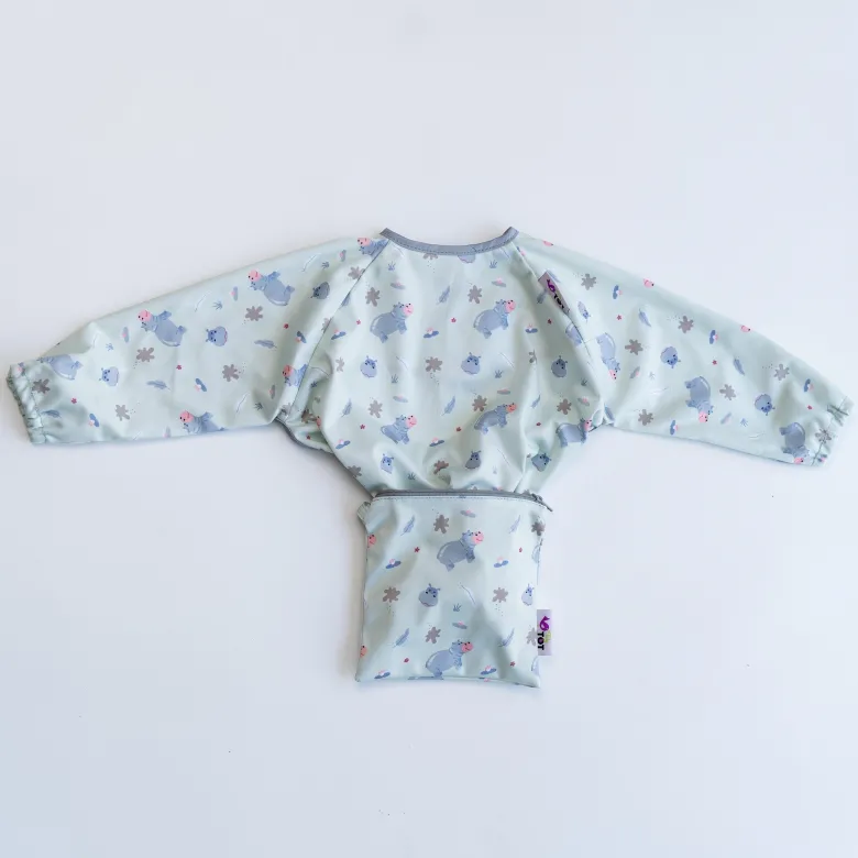 Bavoir cover & catch hippo
