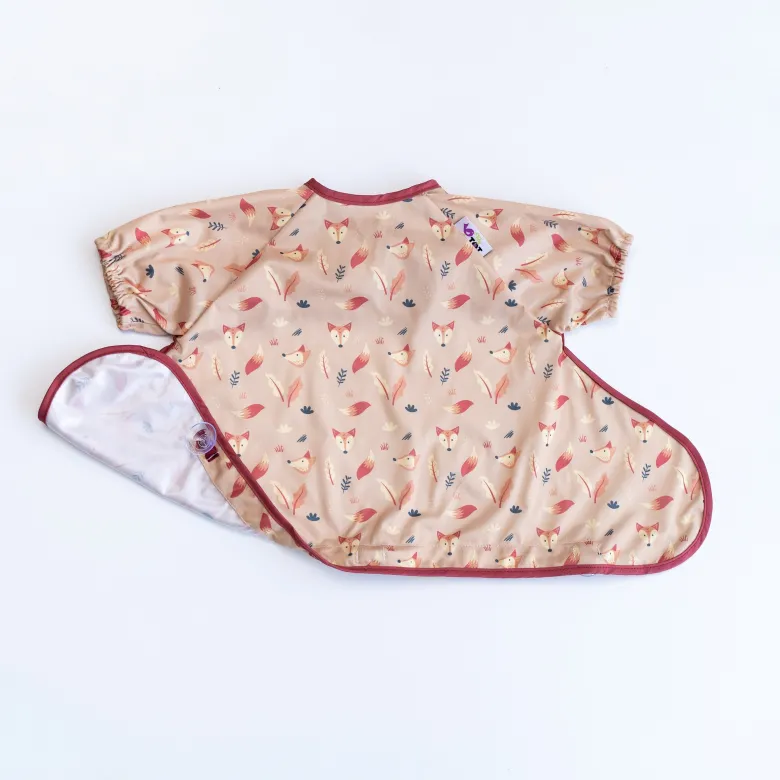 Bavoir cover&catch manche courte renards